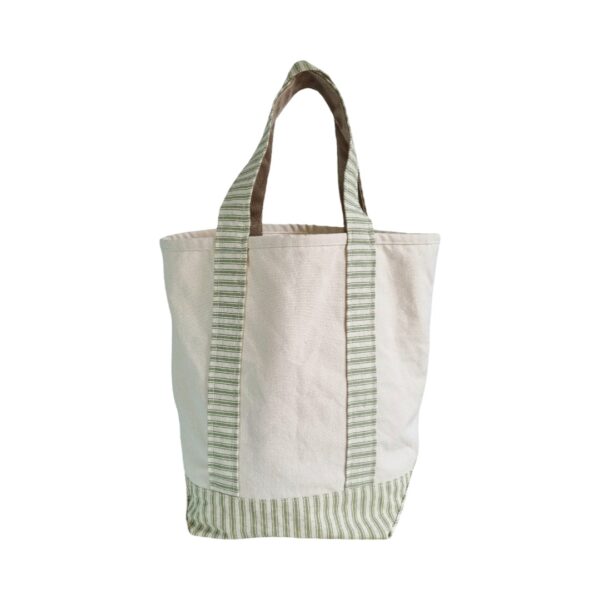 YOUR TOTE LARGE - GREEN STRIPE -SOLD
