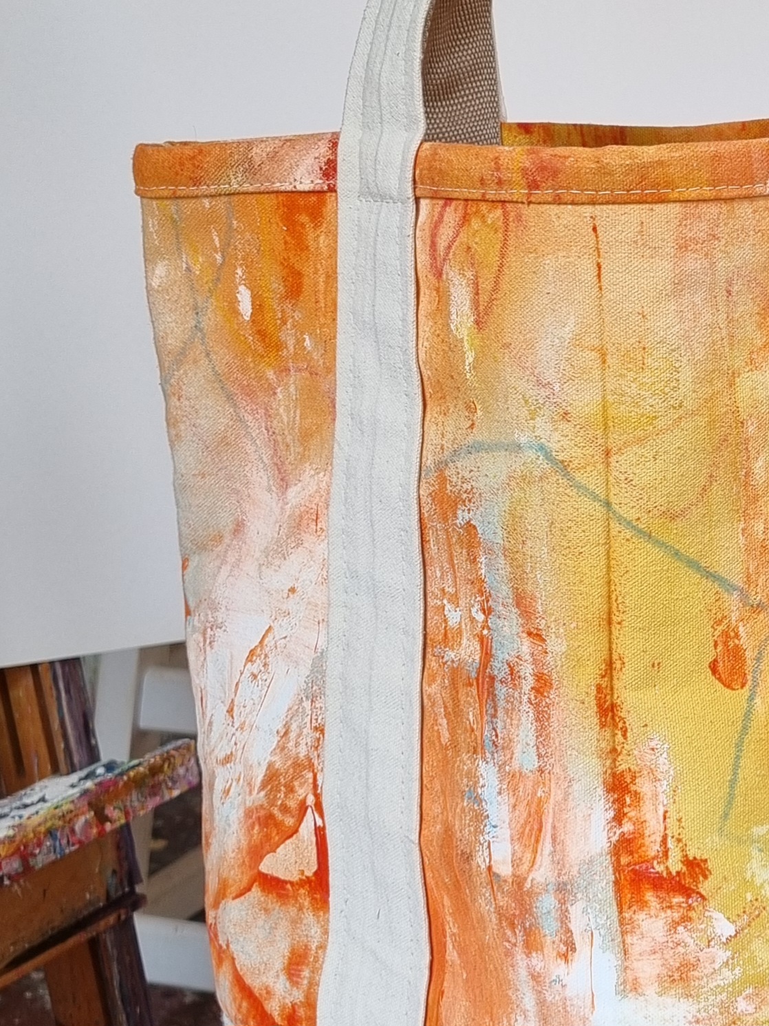 ART COLLECTION - YOUR TOTE MEDIUM HAND PAINTED - SOLD - Image 3