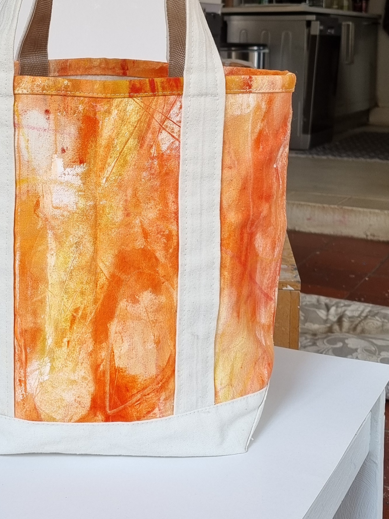 ART COLLECTION - YOUR TOTE MEDIUM HAND PAINTED - SOLD