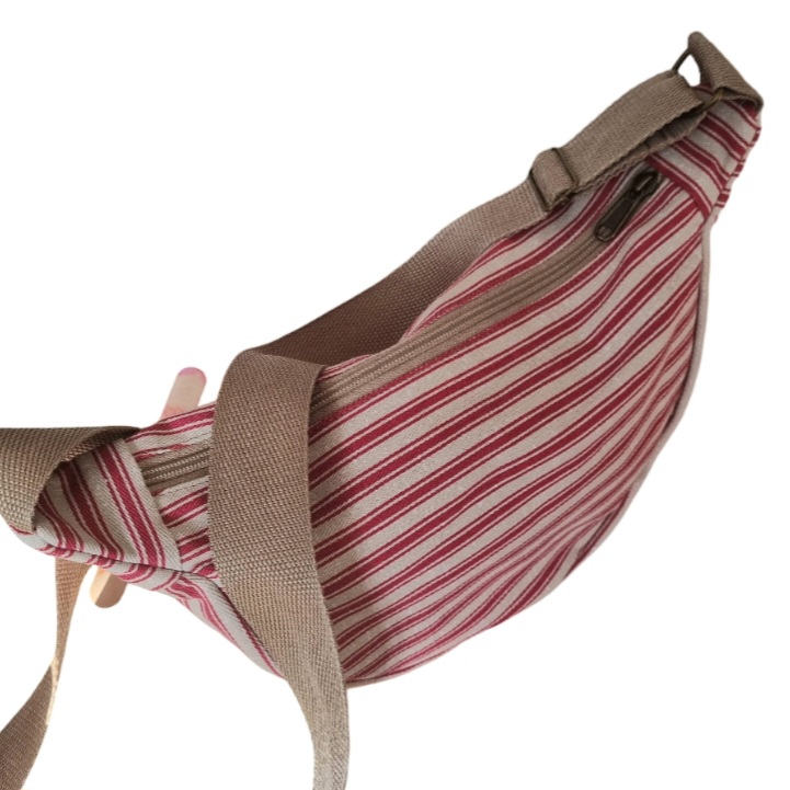 YOUR TOTE COMPANION - CRIMSON STRIPE - Image 5