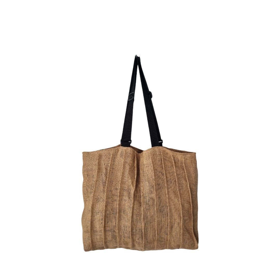 PLEATED TOTE - NATURAL - Image 4