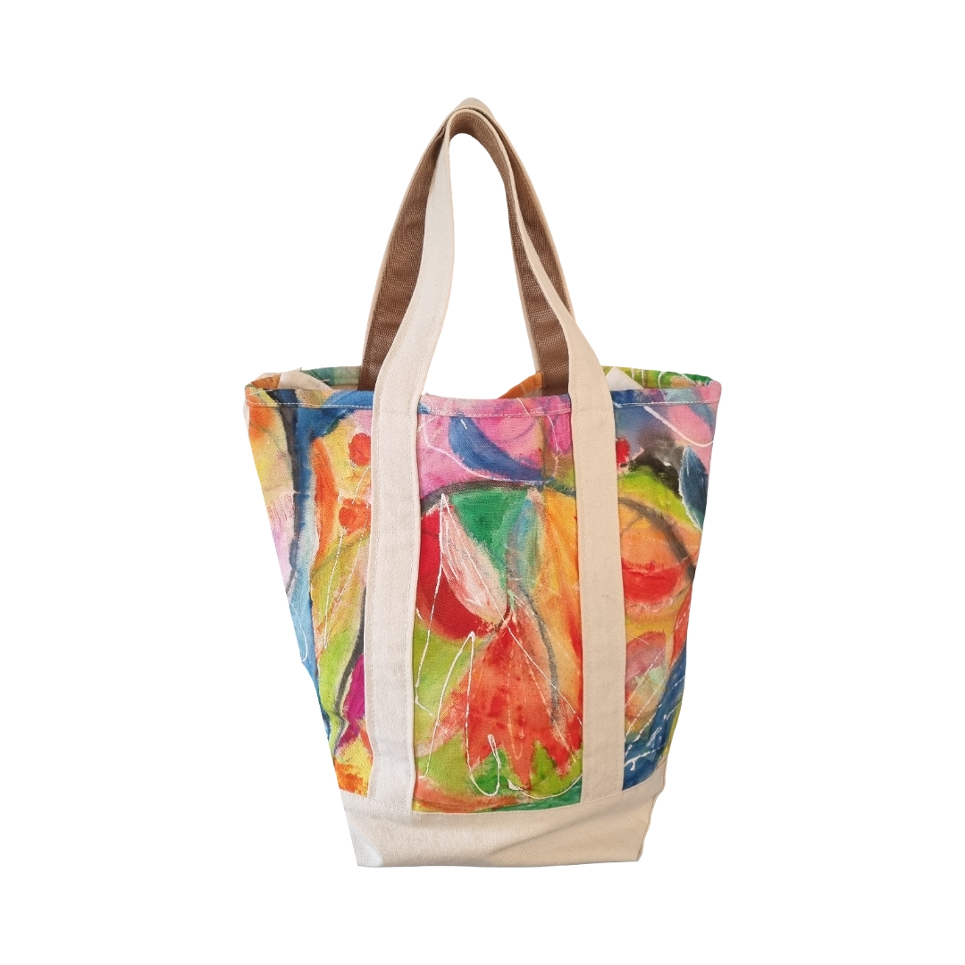 ART COLLECTION - YOUR TOTE LARGE HAND PAINTED - SOLD - Image 4