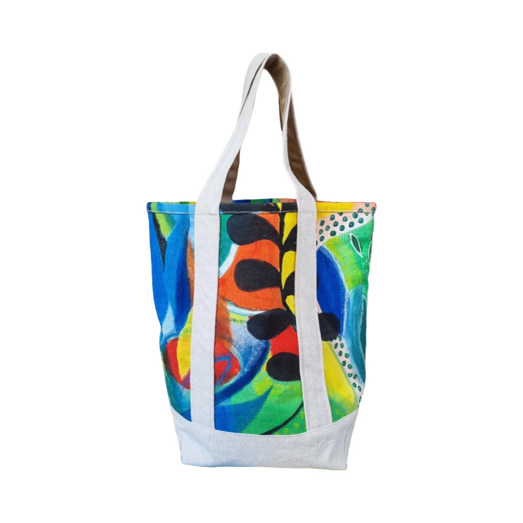 ART COLLECTION - YOUR TOTE LARGE HAND PAINTED - SOLD - Image 4