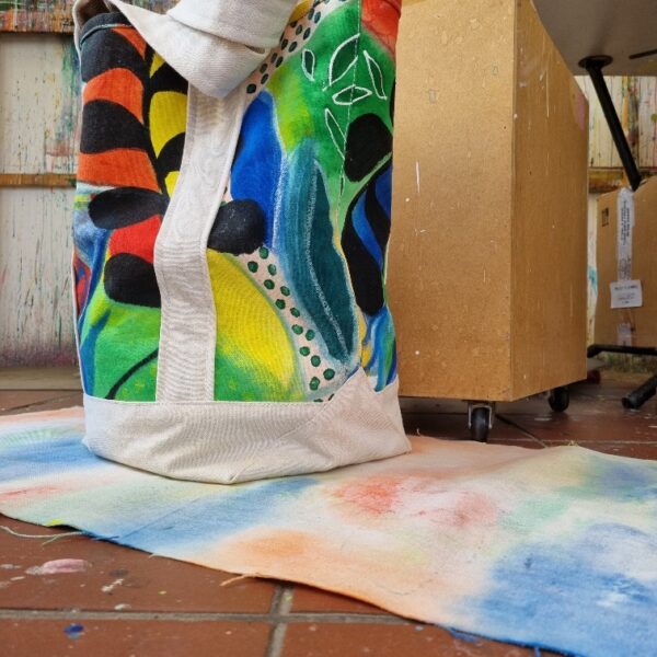 ART COLLECTION - YOUR TOTE LARGE HAND PAINTED - SOLD