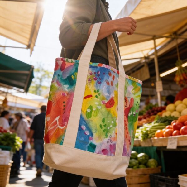 YOUR TOTE LARGE - HAND PAINTED 12