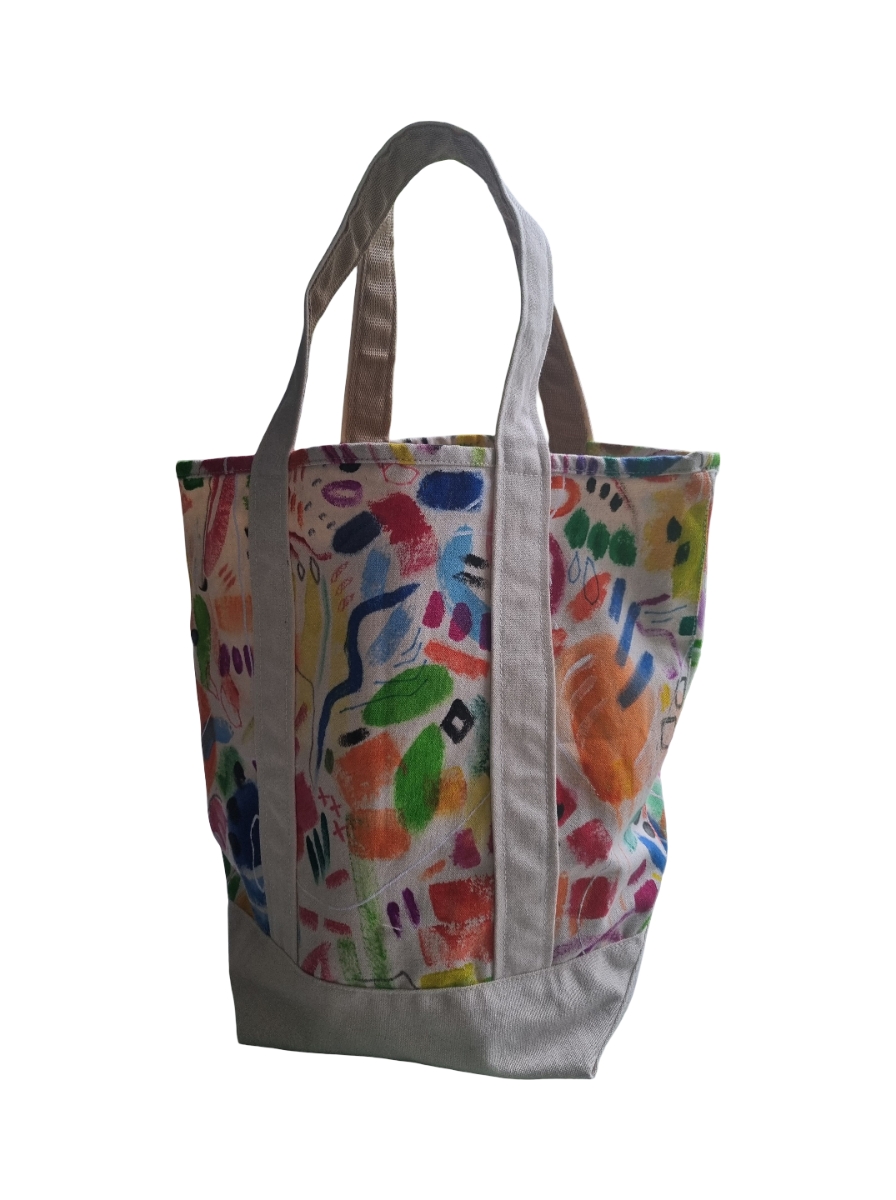ART COLLECTION - YOUR TOTE LARGE - HAND PAINTED 13 - Image 3
