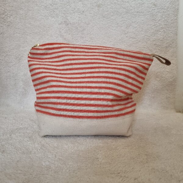 PERFECT POUCH - ORANGE STRIPE