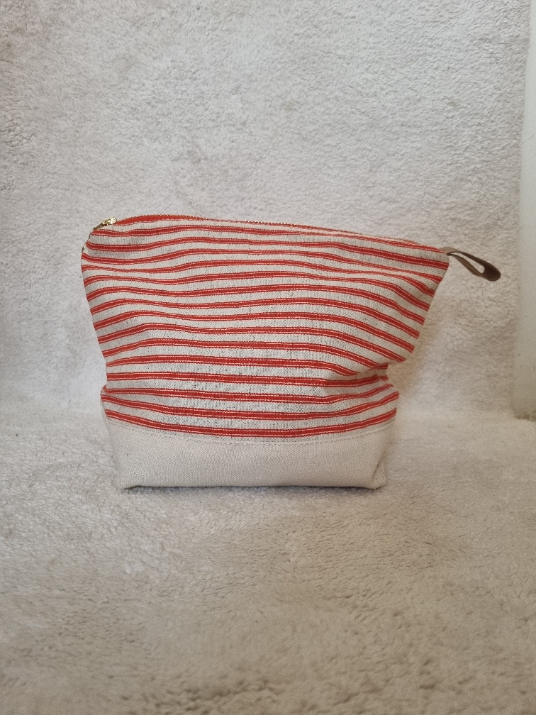 PERFECT POUCH - ORANGE STRIPE