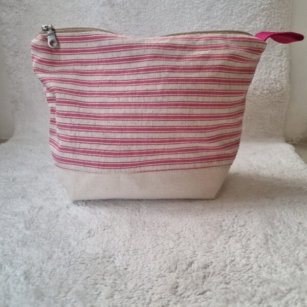 PERFECT POUCH - PINK STRIPE